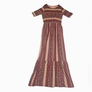 Flamingo Paisley Maxi Dress Small